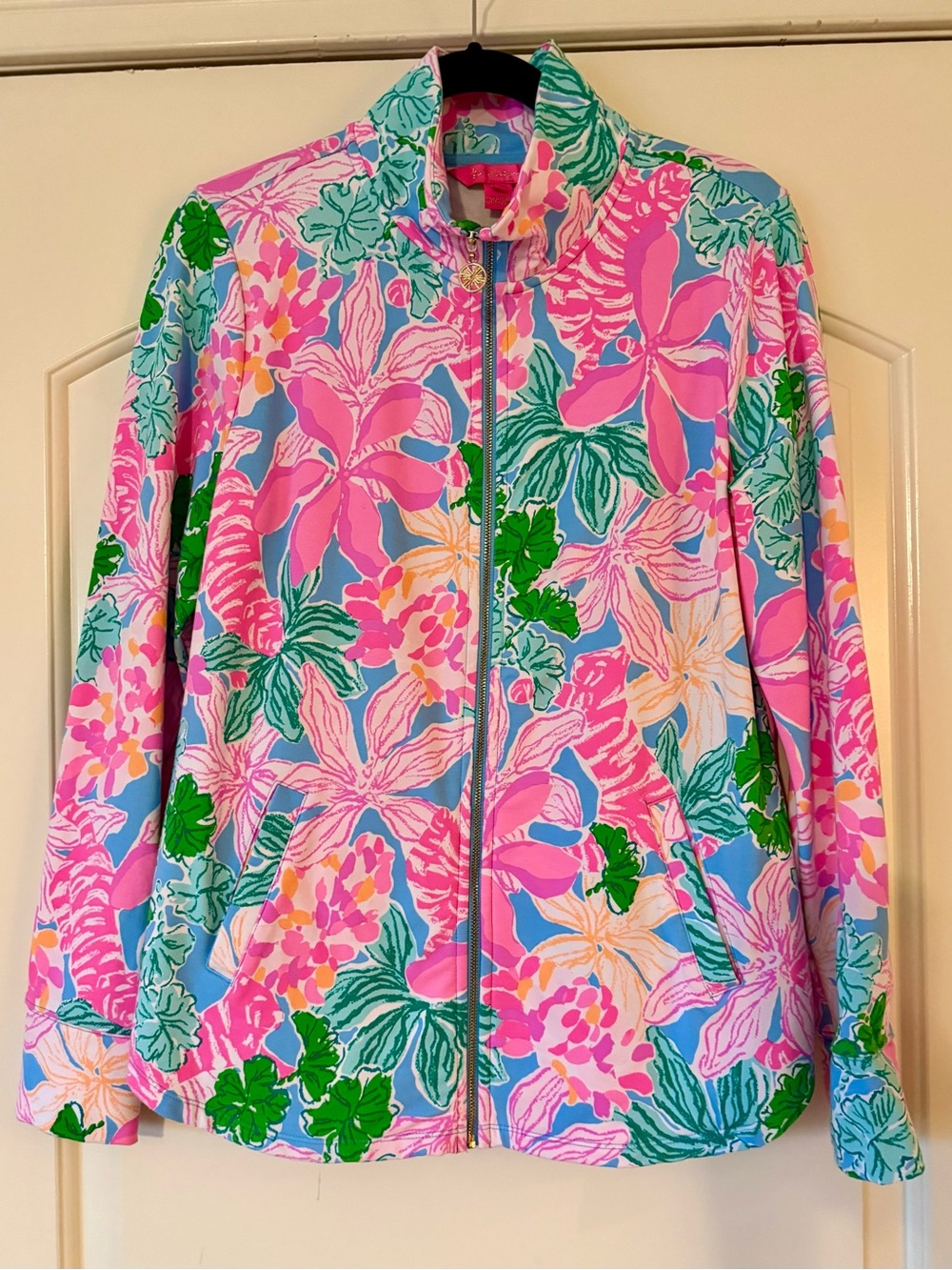 Lilly Pulitzer Multicolor Pink Floral Zip-Up Jacket